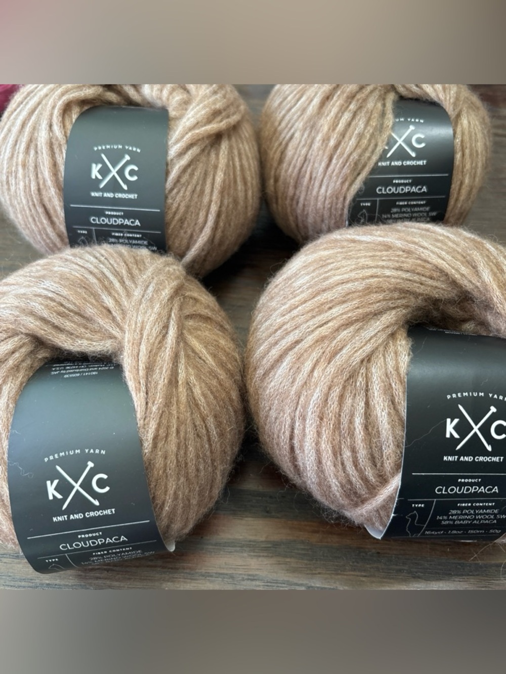 KXC Cloudpaca Yarn - Maple Sugar